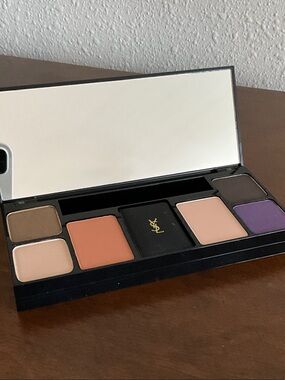Vintage Yves Saint Laurent Eyeshadow, Blush & Highlighter Kit. Mascara Lost.